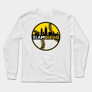 Slam Diego Baseball City Sunset Long Sleeve T-Shirt